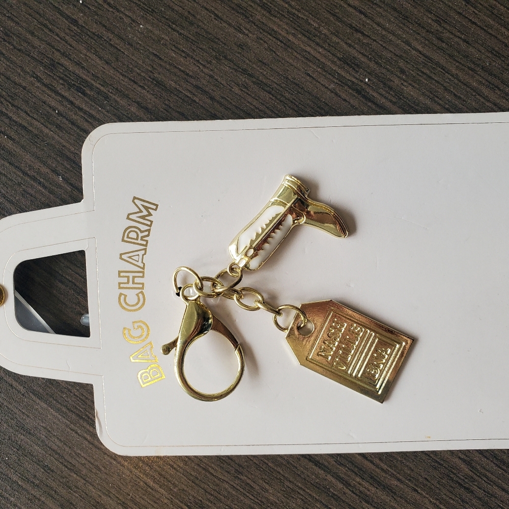 Nashville Cowboy Boot Bag Charm Keychain NWT
